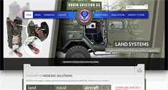 Desktop Screenshot of medevac.no